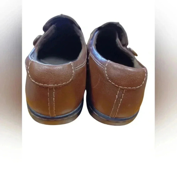 Clarks Bendables Sixty Delta Brown Leather Loafers Size 7W - Picture 7 of 8